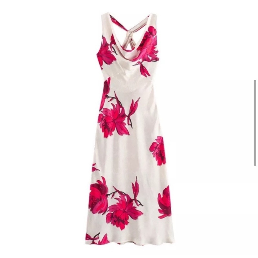 VIRAL 🎄NEW ZARA SATIN PRINT BOHO DRESS SIZE S
🚨FIRM PRICE NO DISCOUNT - Picture 13 of 13